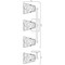 Z-Lite Analia Vanity, 3-Light, 26.25 In.W x 7.5 In.L x 9.25 In.H, Modern Gold/Clear Ribbed 1101-3V-MGLD - alternate 4